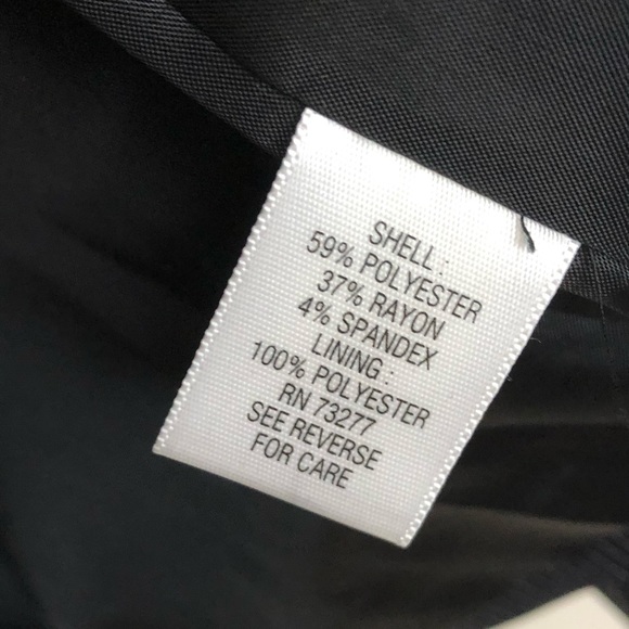 Apt.9 Black Blazer Jacket White Pinstripe 3 Button front Size 16 NWOT - Picture 12 of 13